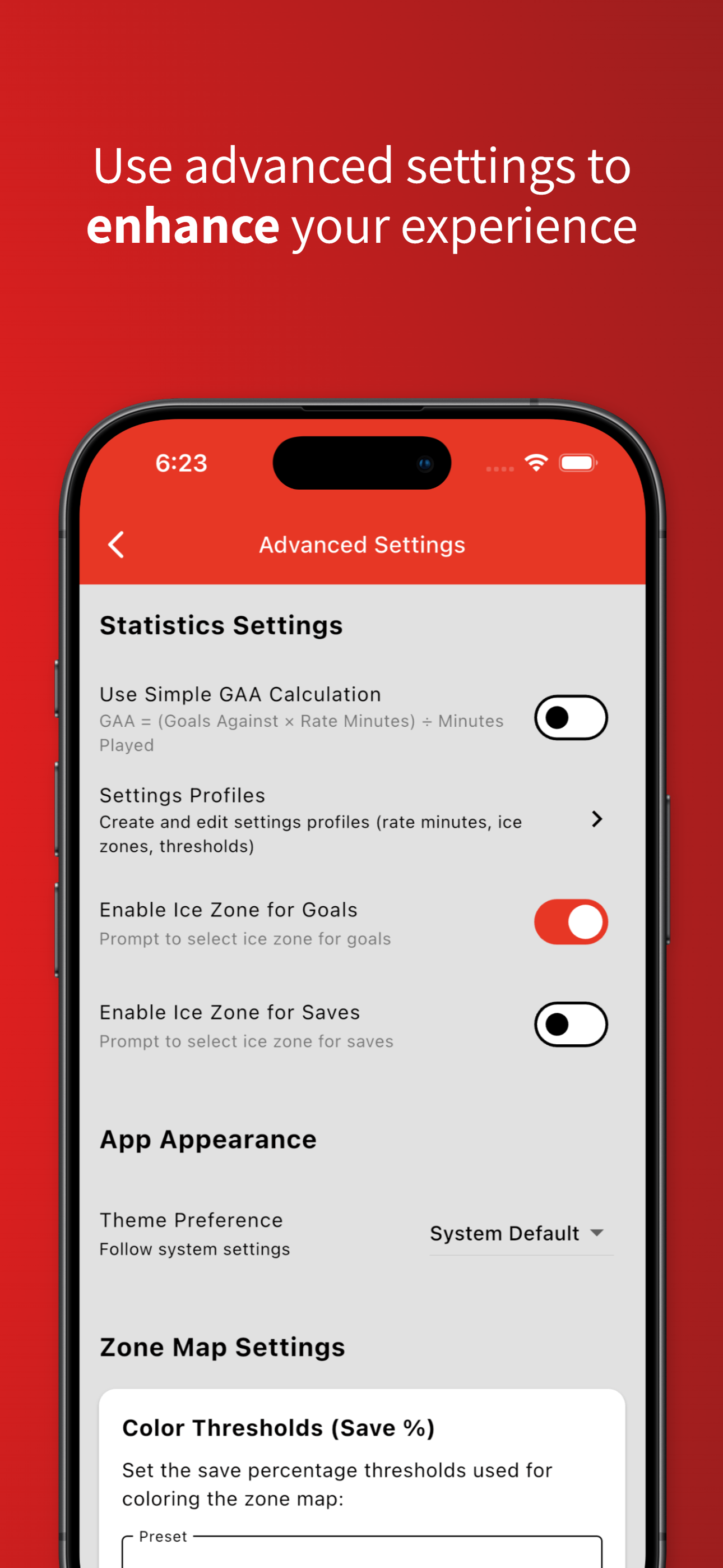 My Goalie Stats - Performance Analytics